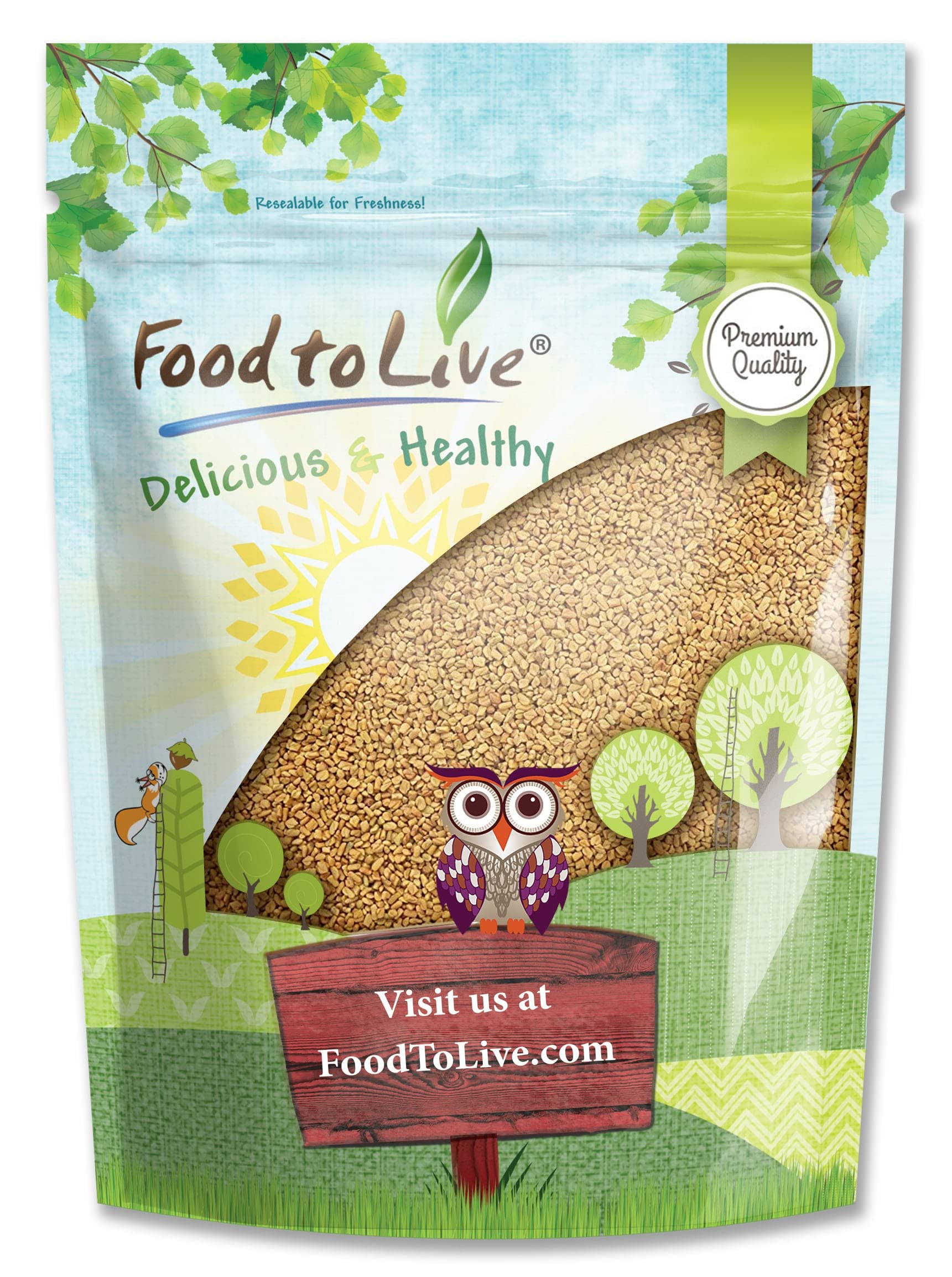 Fenugreek Seeds, 4 Pounds - Whole, Raw, Sproutable, Vegan, Kosher, Bulk Methi, Good Source of Dietary Fiber, Protein, Iron, Great for Pickling