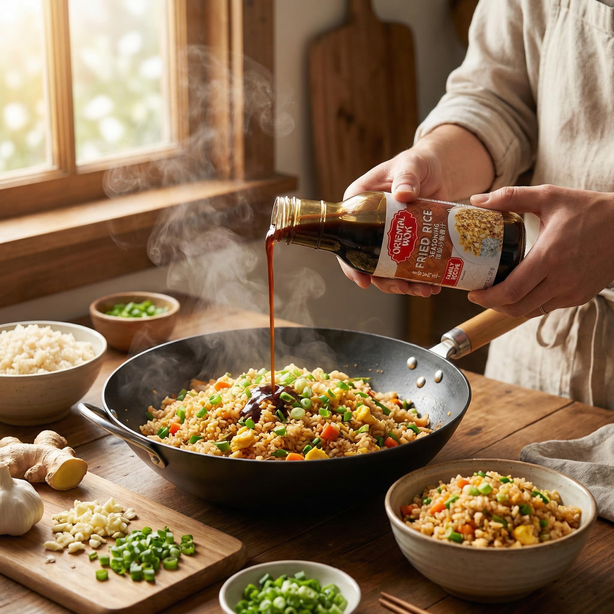 Sauce Fried Rice Seasoning - 14 fl oz Bottle - Pack of 1 - Asian Sauce and Stir Fry Sauce Marinade - Bbq Sauce for Chicken Wings and Ribs - Teriyaki