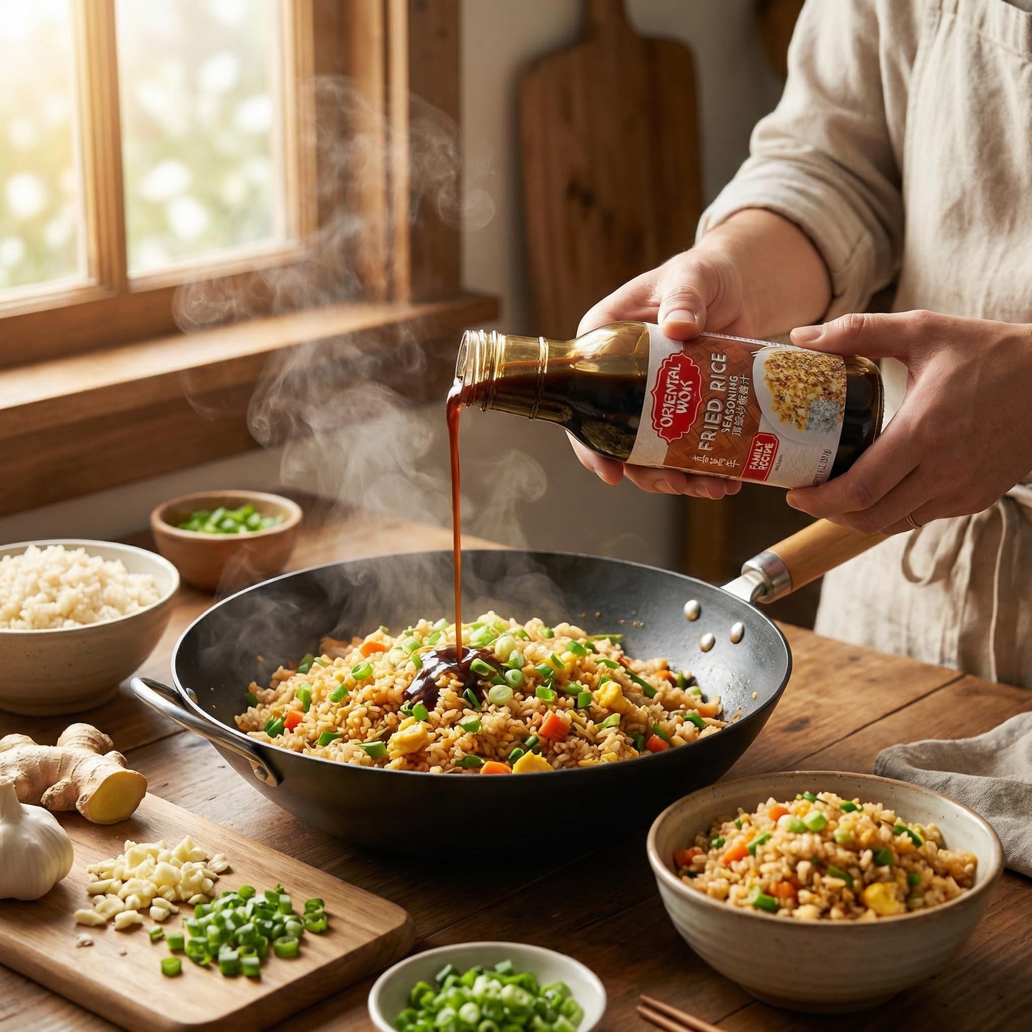 Sauce Fried Rice Seasoning - 14 fl oz Bottle - Pack of 2 - Asian Sauce and Stir Fry Sauce Marinade - Bbq Sauce for Chicken Wings and Ribs - Teriyaki