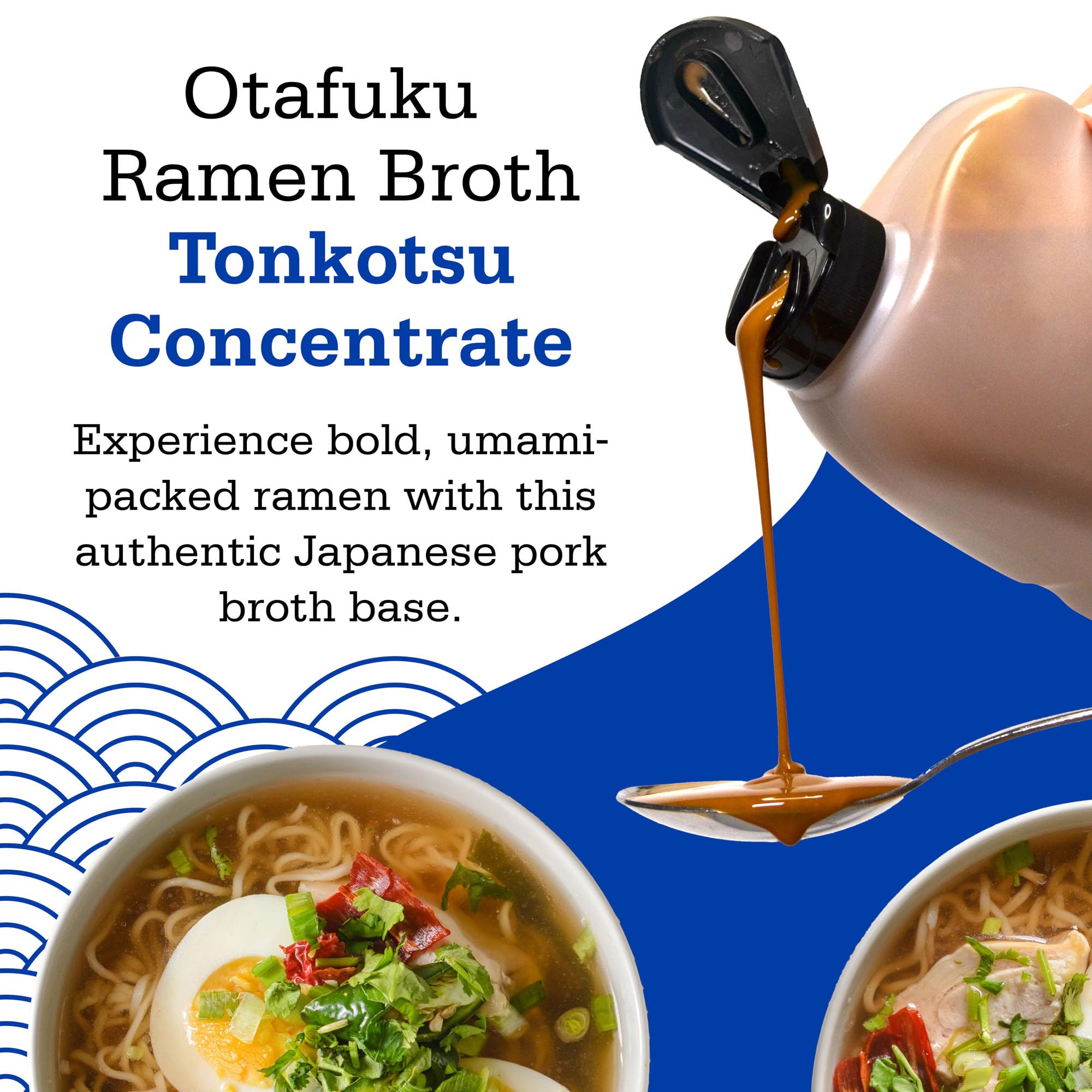 Otafuku Tonkotsu Ramen Broth Concentrate - Authentic Japanese Pork Bone Soup Base for Noodles, and Food Service Use - Restaurant-Quality Umami Taste