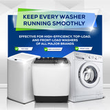 Whirl Fresh Washing Machine Cleaner Tablets, 24 Pack-Deep Cleaning Tablets for Top & Front Load HE Washer Cleaners, Descaler & Deodorizer, Septic