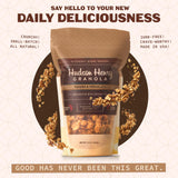 Hudson Henry Chocolate Pecan Granola for Yogurt, Snacking & Cereal | Dark Chocolate Granola with Pecans & Oats | Gluten Free, Non-GMO, Small Batch