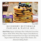 War Eagle Mill Organic Blueberry Buttermilk Pancake & Waffle Mix, 22 oz Bag (Pack of 2)