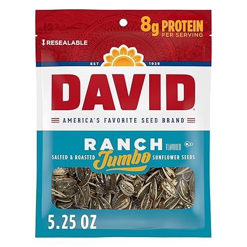 DAVID Jumbo Sunflower Seeds, Ranch Flavor, 5.25 oz.