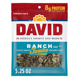 DAVID Jumbo Sunflower Seeds, Ranch Flavor, 5.25 oz.