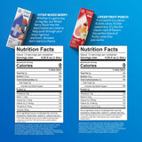 Cirkul 22oz. BPA-Free Plastic Water Bottle Starter Kit with Blue Lid, 2 Flavor Cartridges (1 LifeSip Fruit Punch, 1 FitSip Mixed Berry) No Sugar, Zero