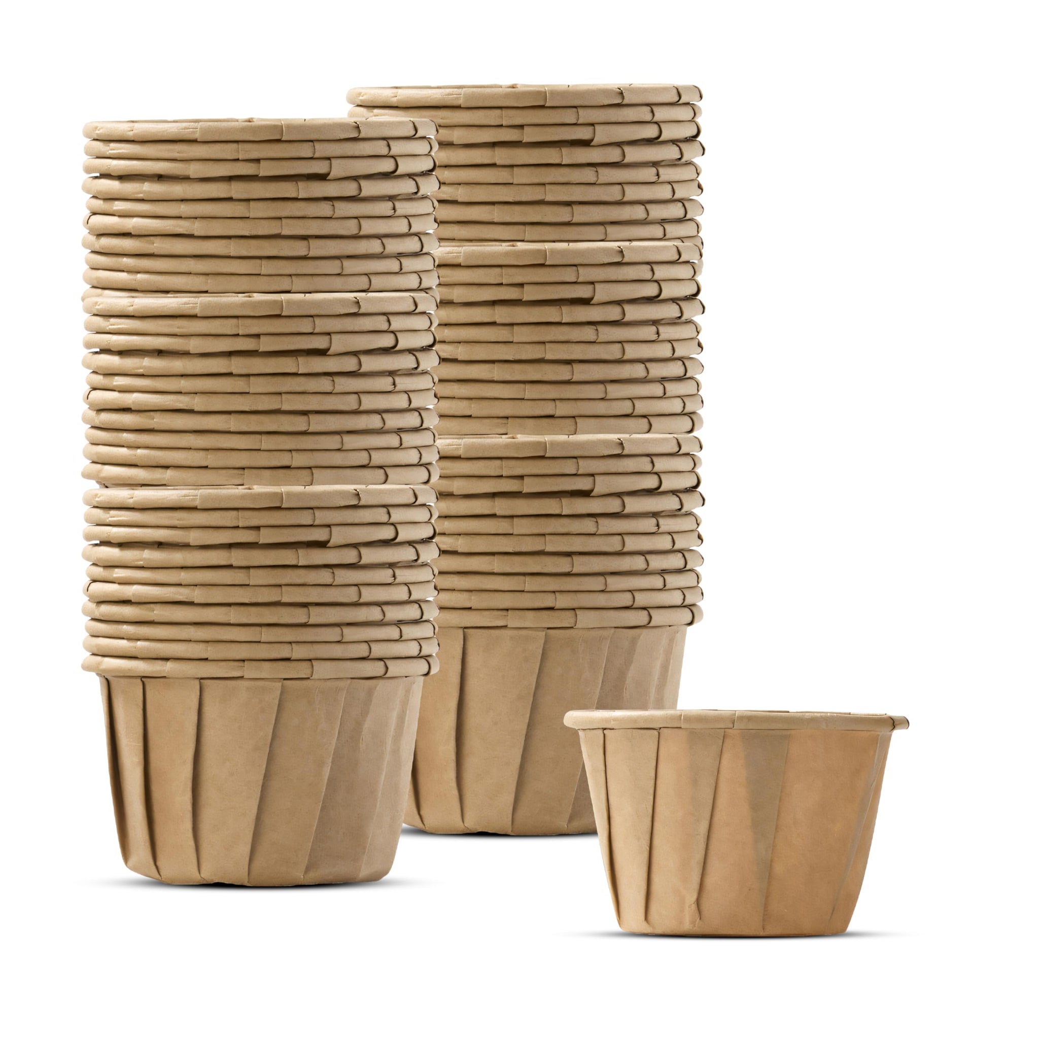 FSC® Certified 1 oz Compostable Portion Cups - Biodegradable, BPI Certified, Food Grade, Plastic-Free, Eco-Friendly Small Paper Condiment Cups