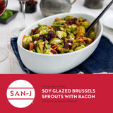 San-J - Organic Gluten Free Tamari Soy Sauce with 25% Less Sodium - Specially Brewed - Made with 100% Whole Soy - 64 oz. Bottle