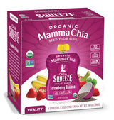 Mamma Chia Organic Strawberry Banana Chia Squeeze, 400 GR