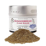 Gingerbread Cane Sugar | Gourmet Replacement For Plain Processed Sugar | Artisanal Infused Sugar | All Natural, Non GMO | Hand Crafted in Small Batches | Made in USA | GLP-1 Friendly | Magnetic Tin | Gustus Vitae | #91