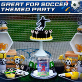 Soccer Lollipops 12pk- Soccer Candy For Soccer Party Favors - Soccer Ball Candy For Soccer Birthday Party Decorations-Soccer Suckers & Snacks Soccer
