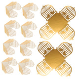 Didiseaon 50Pcs Hollow Out Bird Cage Chocolate Wrappers Decorative Candy Packaging Paper for Weddings Parties and Celebrations Reflective