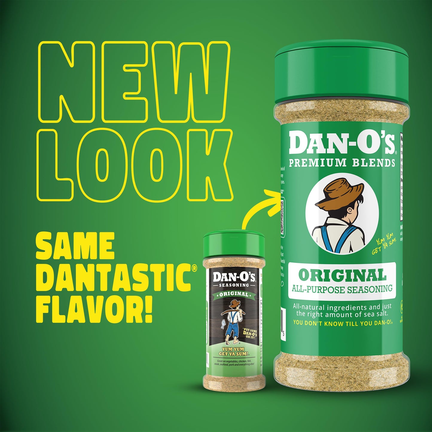 Dan-O's 5 Bottle Seasoning Set, Small Bottles, 5 Pack, Includes Original, Spicy, Chipotle, Crunchy and Cheesoning Seasonings, Sugar Free, Zero
