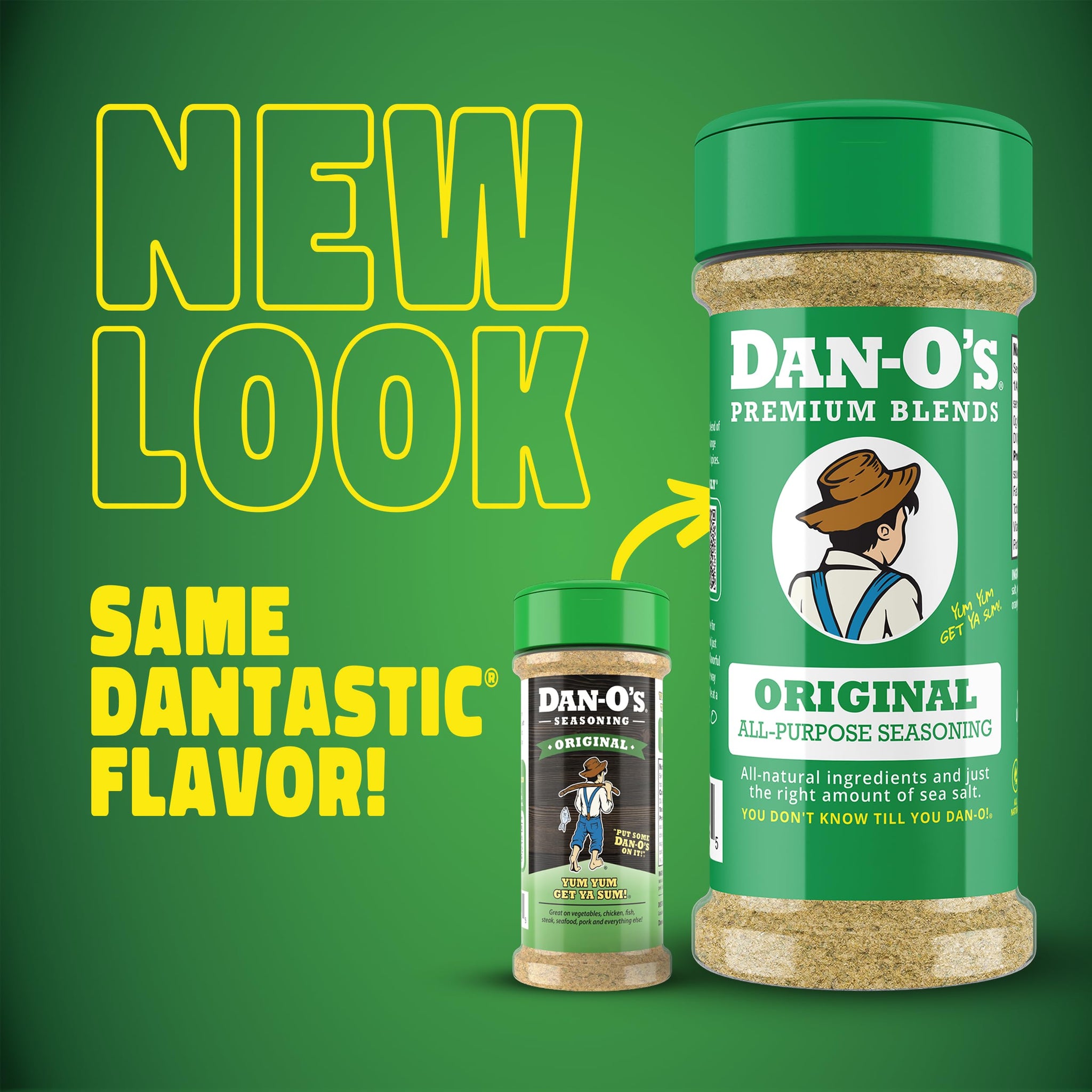 Dan-O's 5 Bottle Seasoning Set, Small Bottles, 5 Pack, Includes Original, Spicy, Chipotle, Crunchy and Cheesoning Seasonings, Sugar Free, Zero