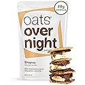 Oats Overnight Smores - Overnight Oats with 22g Protein, High Fiber Breakfast Protein Shake - Gluten Free Oatmeal, Non GMO High Protein Oatmeal (2.8
