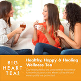 Big Heart Tea Co. Spicy Tea Bags Gift Set - Certified Organic, Ayurvedic Herbal Tea - Small Batch Ground Herbs, Spices in Zero Plastic Sachets