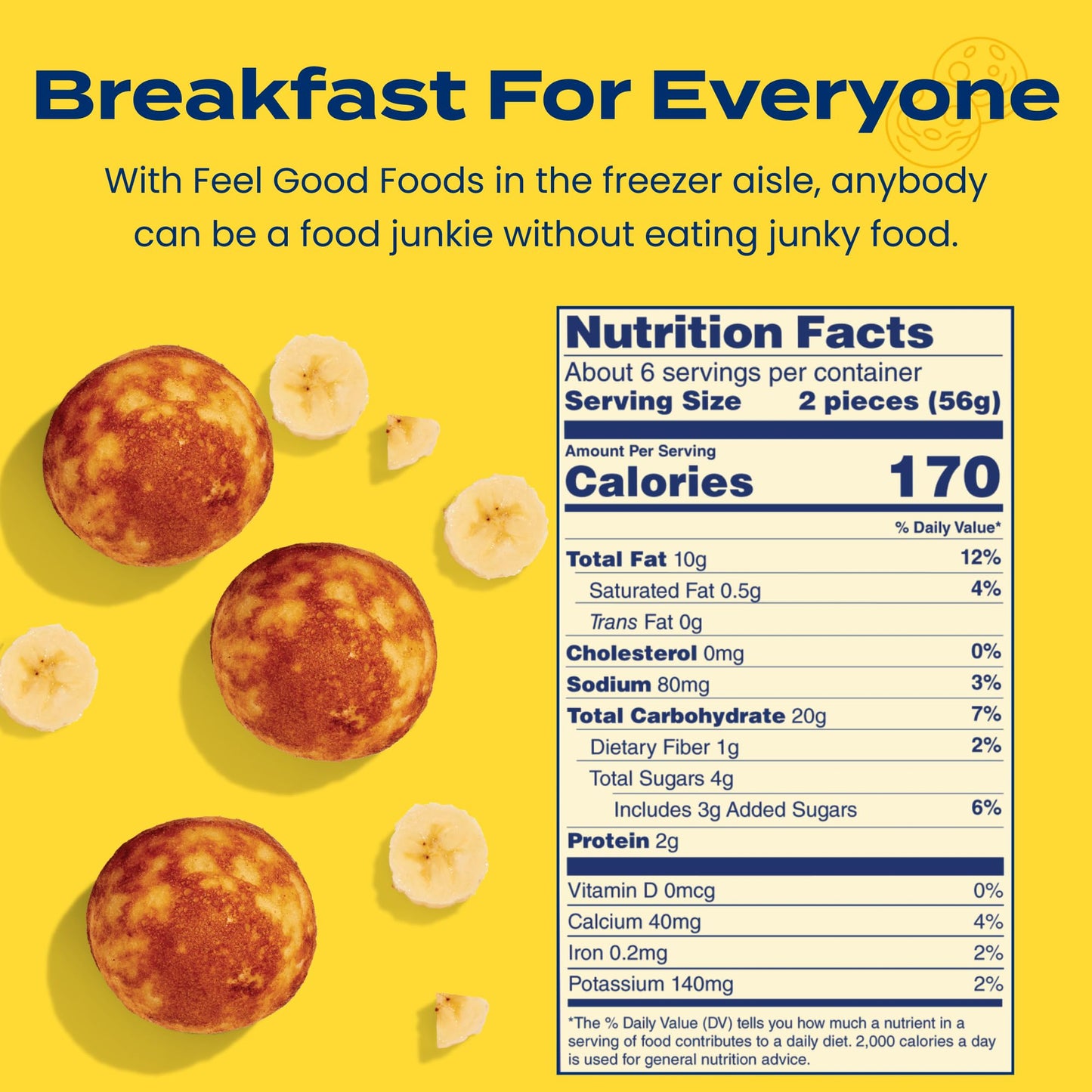 FEEL GOOD FOODS Banana Bread Pancake Balls, 12.7 OZ