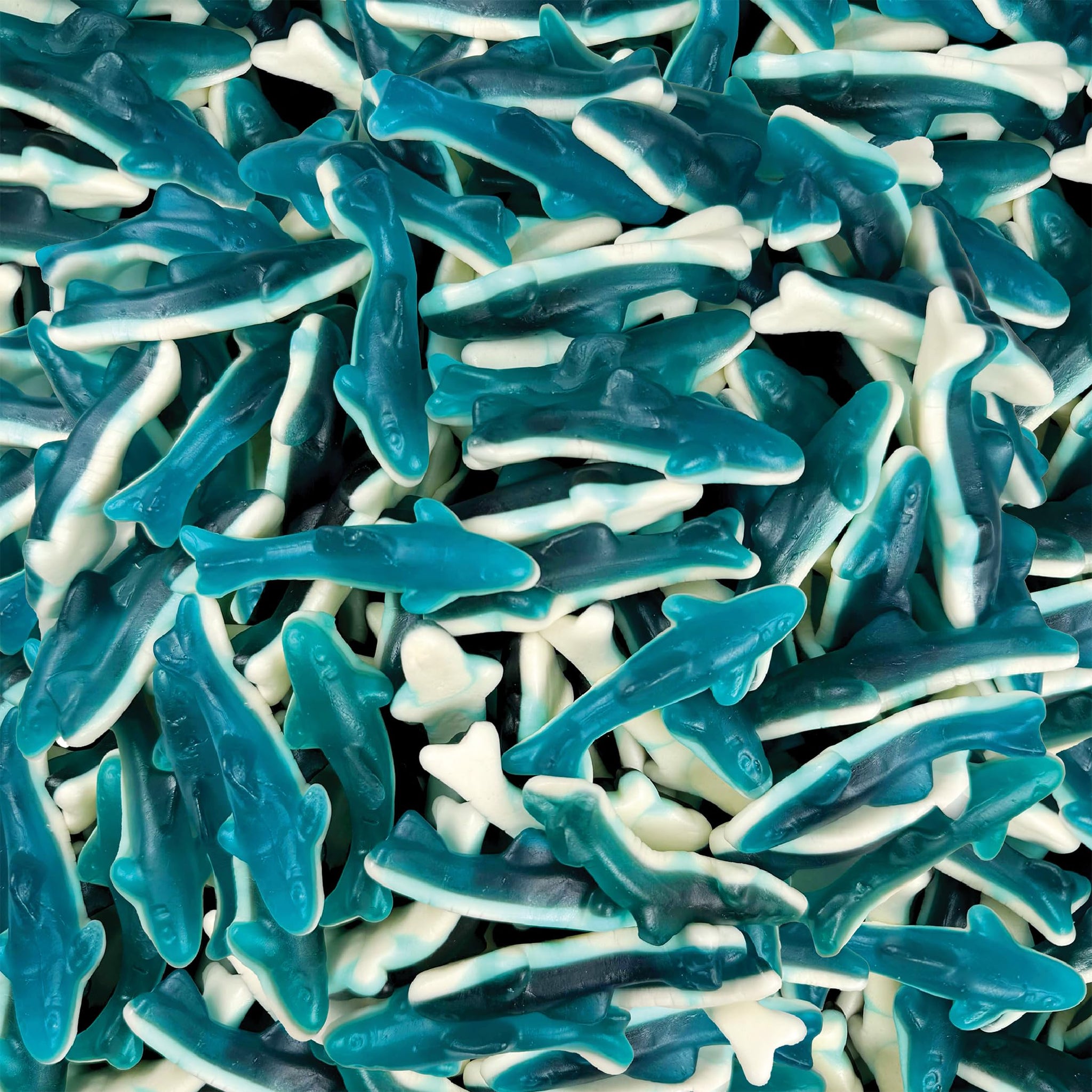 Blue Sharks Gummy Candy | 2 Pound Bag | Fruity Shark Gummies | Soft Chewy Gummy Fish for Parties, Candy Buffets, Themed Events | Blue Raspberry