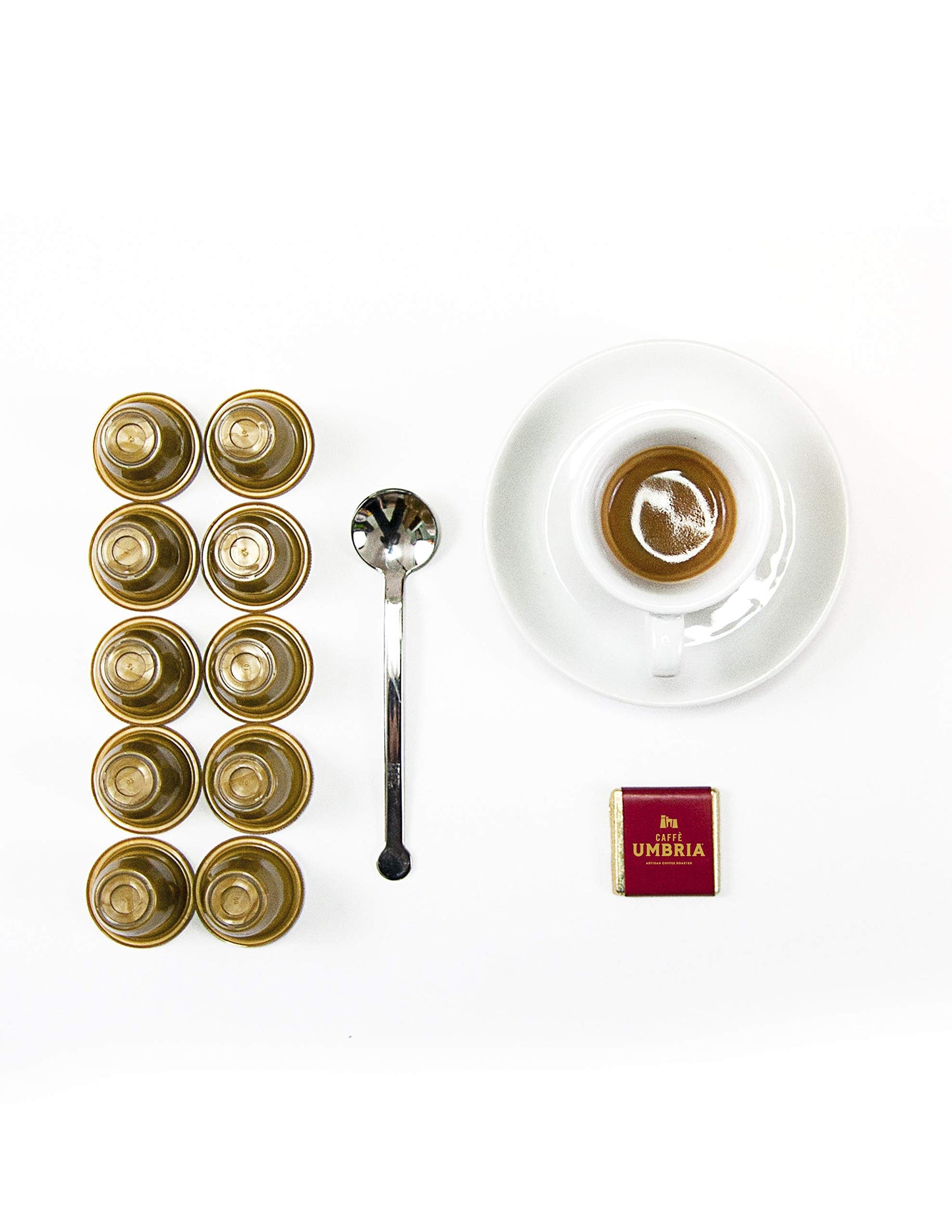 Caffe Umbria, Gusto Crema Blend, Nespresso compatible pods, Medium Brend, Box of 20