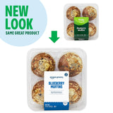 Amazon Grocery, Blueberry Muffins, 14 Oz, 4 Ct, Frozen