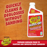 Krud Kutter Gloss-Off Prepaint Surface Preparation Cleaner, 32 oz, No Sanding Liquid Deglosser for Cabinets, Trim, Doors and Furniture, Removes Dirt