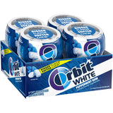 Orbit Gum White Peppermint Gum, 40 Piece Bottle (Pack of 4), Sugar Free Chewing Gum