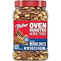 Fisher Oven Roasted Never Fried Deluxe Mixed Nuts, 24 Ounces (Pack of 1), Almonds, Cashews, Pecans, Pistachios, Healthy Snacks for Adults, Made