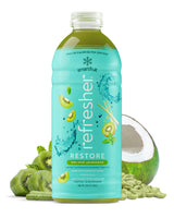 Smartfruit Restore Refresher - Kiwi, Lemongrass, Mint - Made with Real Fruit Juice, No Added Sugar, Coconut Water for Hydration, Green Coffee Bean