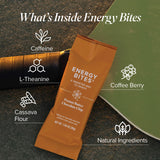 Isagenix Energy Bites - Healthy High-Protein Bars for Energy Support - Gluten-Free & Soy Free - Non-GMO & Vegan - Includes 65 mg of Green Tea Caffeine