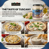 Tuscanini Mushroom Alfredo Sauce, 14.5 oz | Imported from Italy | Made with Real Butter, Cream & Cheese | Creamy Mushroom Pasta Sauce for Fettuccine