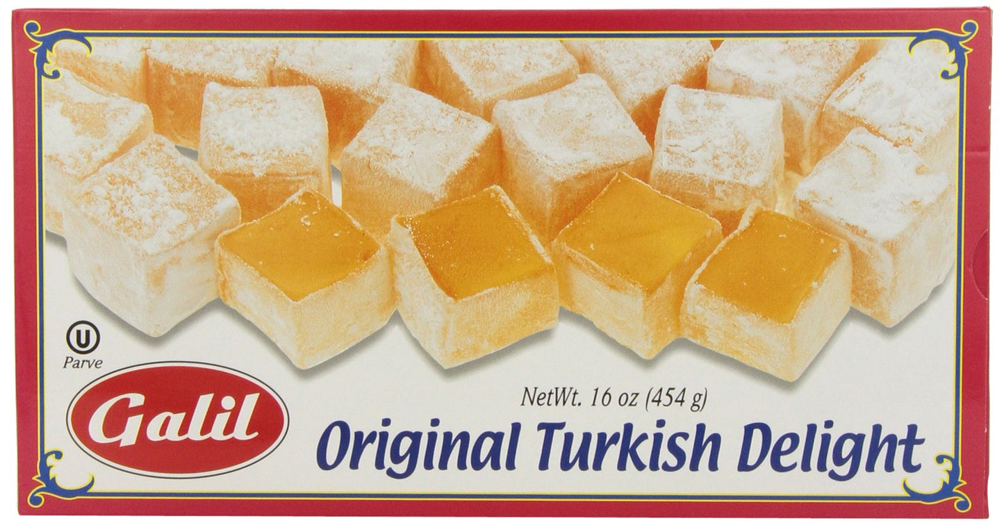 Galil Turkish Delight, Plain, 16-Ounce Boxes (Pack of 4)