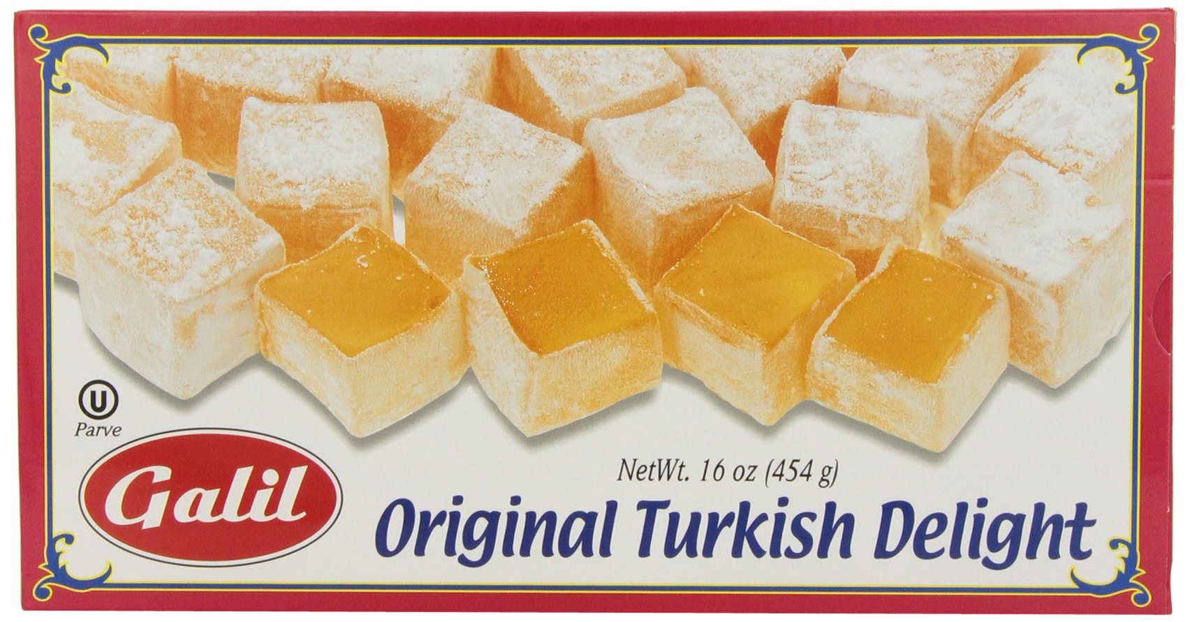 Galil Turkish Delight, Plain, 16-Ounce Boxes (Pack of 4)