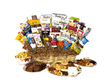 Fall Themed Gourmet Gift Basket filled cookies, candy, snacks Hand-Crafted and Customizable with a huge double bow. (Standard)