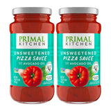 Primal Kitchen Unsweetened Red Pizza Sauce, No Added Sugar, Made with Avocado Oil, 2-Pack