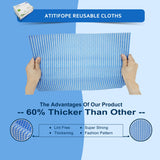 Atitifope Reusable Cleaning Cloths,50 Count,Thickened Heavy Duty Wipes for Kitchen,Bathroom,Car-Multi-Purpose Cleaning Towels