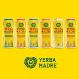 Yerba Madre Organic Yerba Mate, Lemon Elation, 150mg Natural Caffeine, Energy Drink Alternative, No Jitters or Crash, 15.5 Oz Cans (Pack of 12)