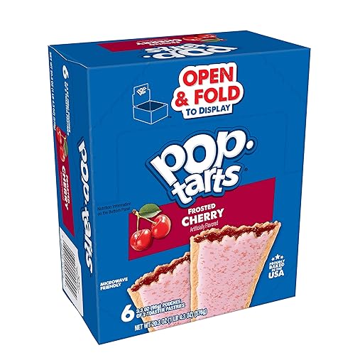 Kellogg's Pop-Tarts, Breakfast Toaster Pastries, Frosted Cherry, 22oz (72 Count)