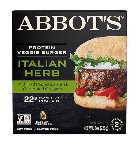 Abbot’s High-Protein Veggie Burger, Italian Herb