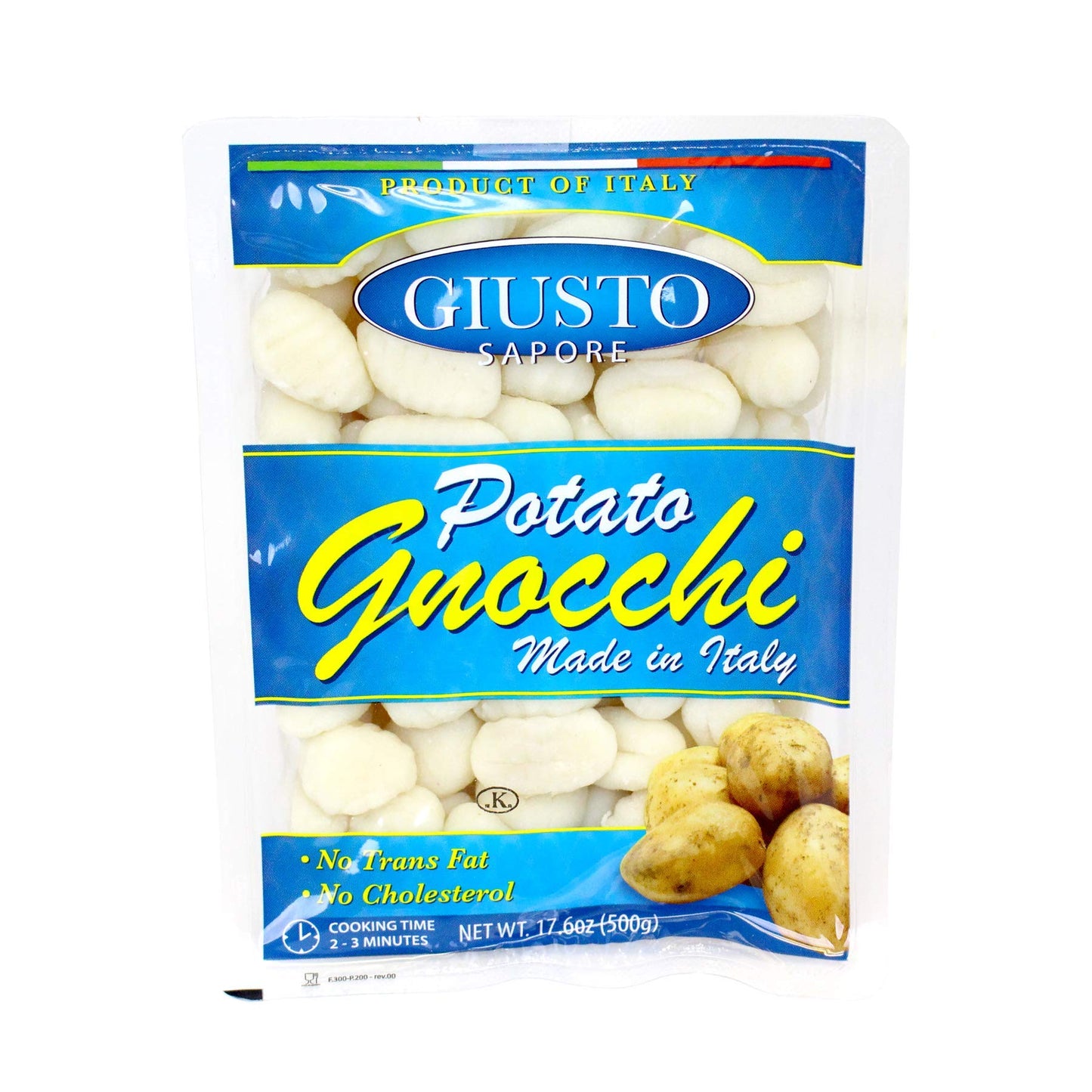 Giusto Sapore Italian Potato Gnocchi Pasta- 17.6oz - Premium Gourmet Brand - Imported from Italy and Family Owned