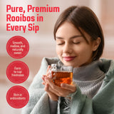 Cederberg Tea Company Red Rooibos Tea Bags USDA Certified South African Organic Herbal Tea, Naturally Caffeine Free Tea, Non-GMO, Premium Leaf, Rich