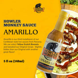 Howler Monkey Sauce - Amarillo Hot Sauce - 5 Fl Oz (Pack of 1)