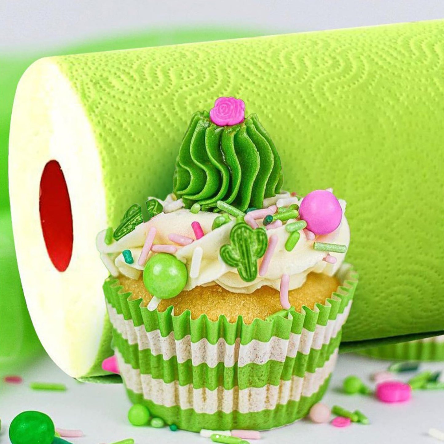 Renova Green Paper Towel Jumbo Roll 2 Ply 120 Highly Absorbent Sheets