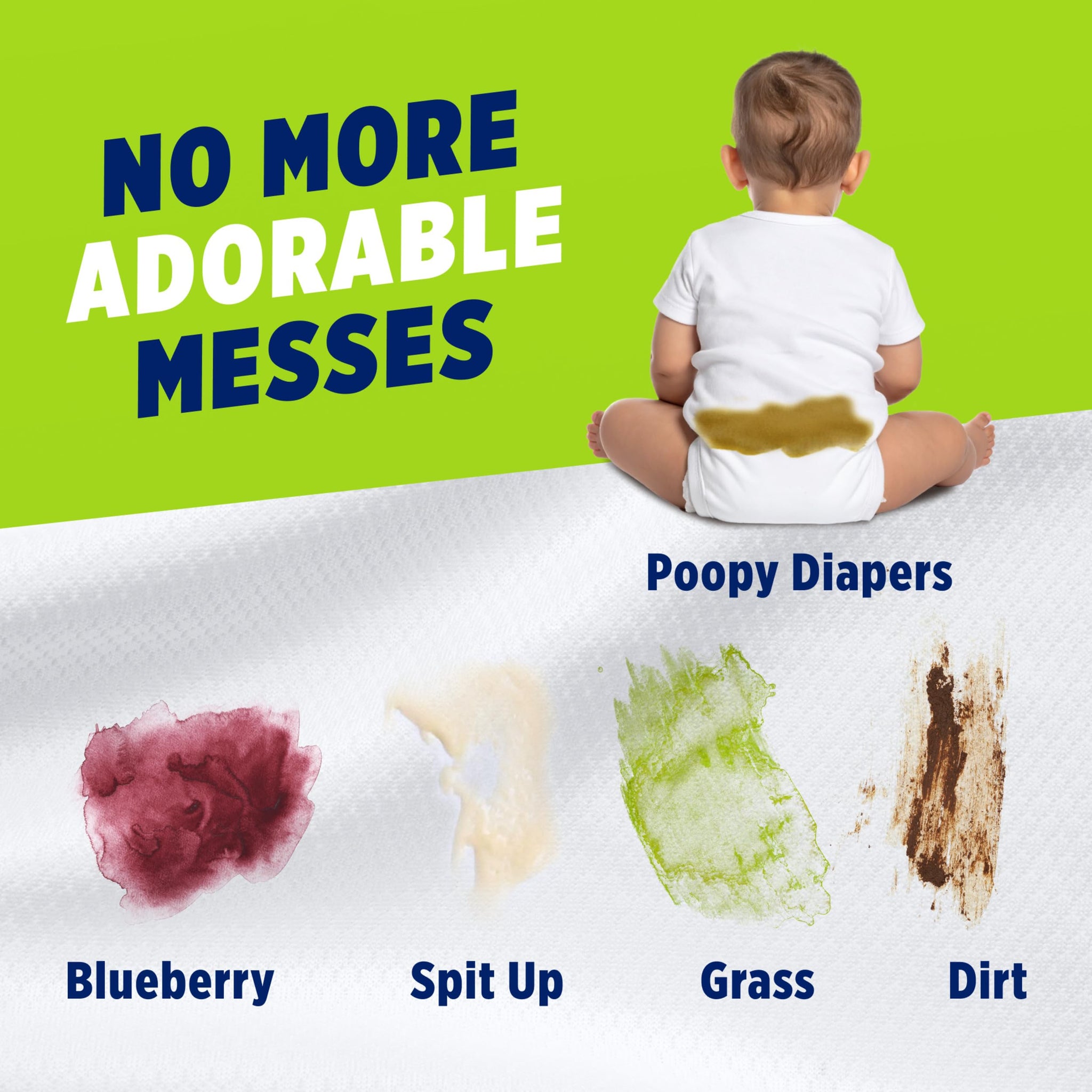 OxiClean Triple Action Free Versatile Stain Remover Powder, Use with Detergent, No Fragrance, No Dyes, No Chlorine, Removes Stains, Brightens Colors