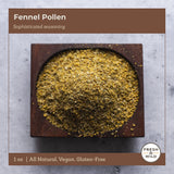 Fresh & Wild | Wild Italian Fennel Pollen | Vegan, Gluten-Free | Great with Rice, Pasta, Risotto, Marinades, Meat & Fish, or Even Sauces | 1 oz |