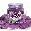12oz Purple Sweet Potato Powder, Pure Ube Yam Powder with Vibrant Natural Color - For Baking, Smoothies, Lattes, Drinks & Recipes - Resealable