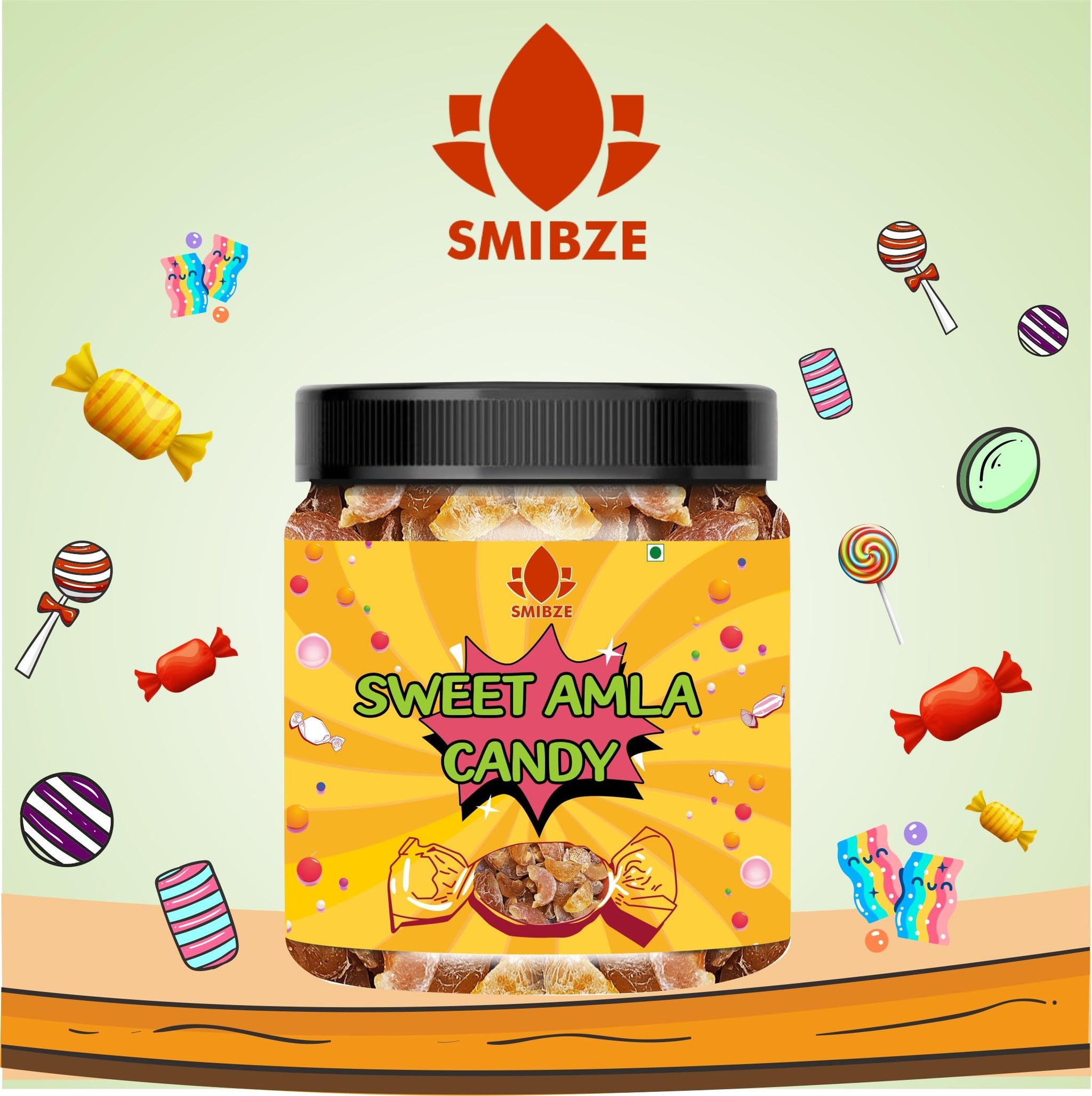 SMIBZE Natural Sweet Amla Candy 150 GM (Pack of 1) SMIBZE