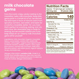 UNREAL Milk Chocolate Gems | Certified Fair Trade, Non-GMO | Made with Gluten Free Ingredients and Colors from Nature | No Sugar Alcohols or Soy | 12