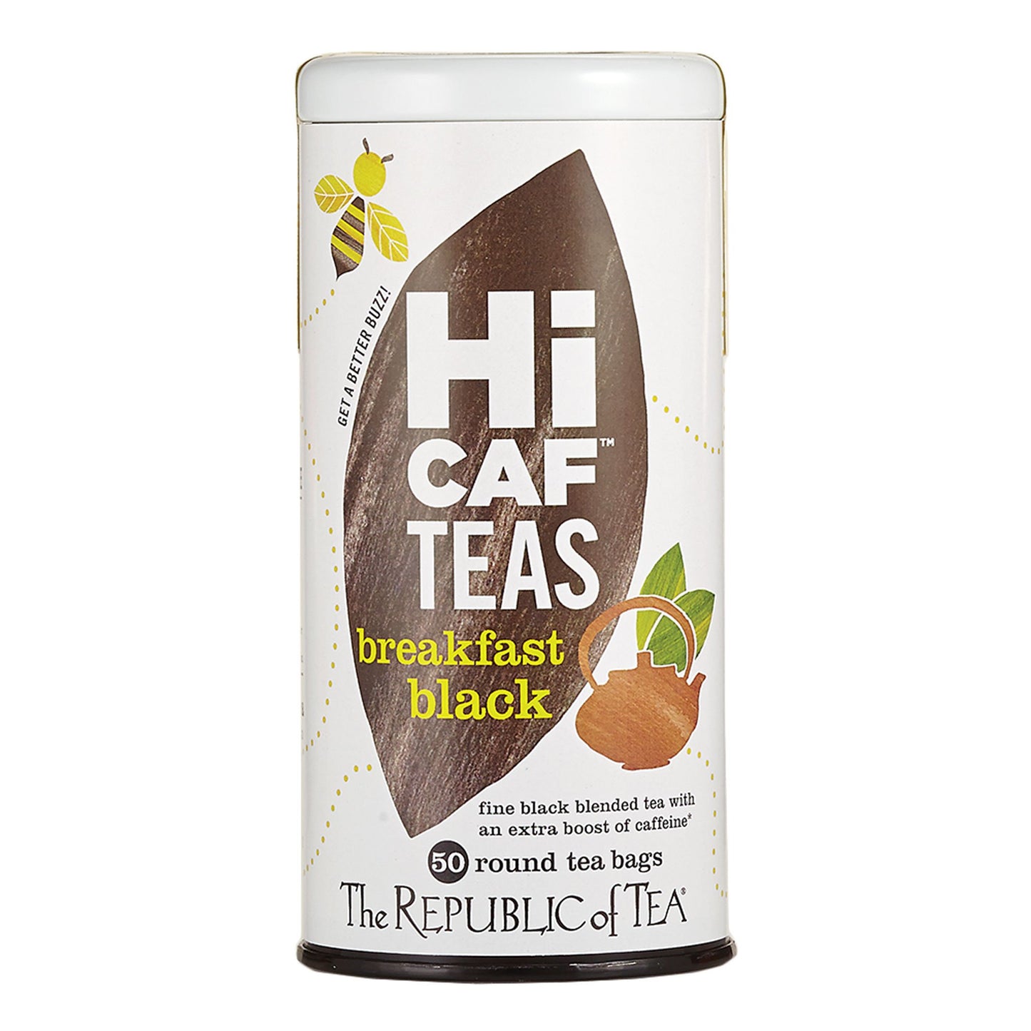 The Republic of Tea - HiCAF Breakfast Black Tea, 50 Tea Bags, High in Caffeine