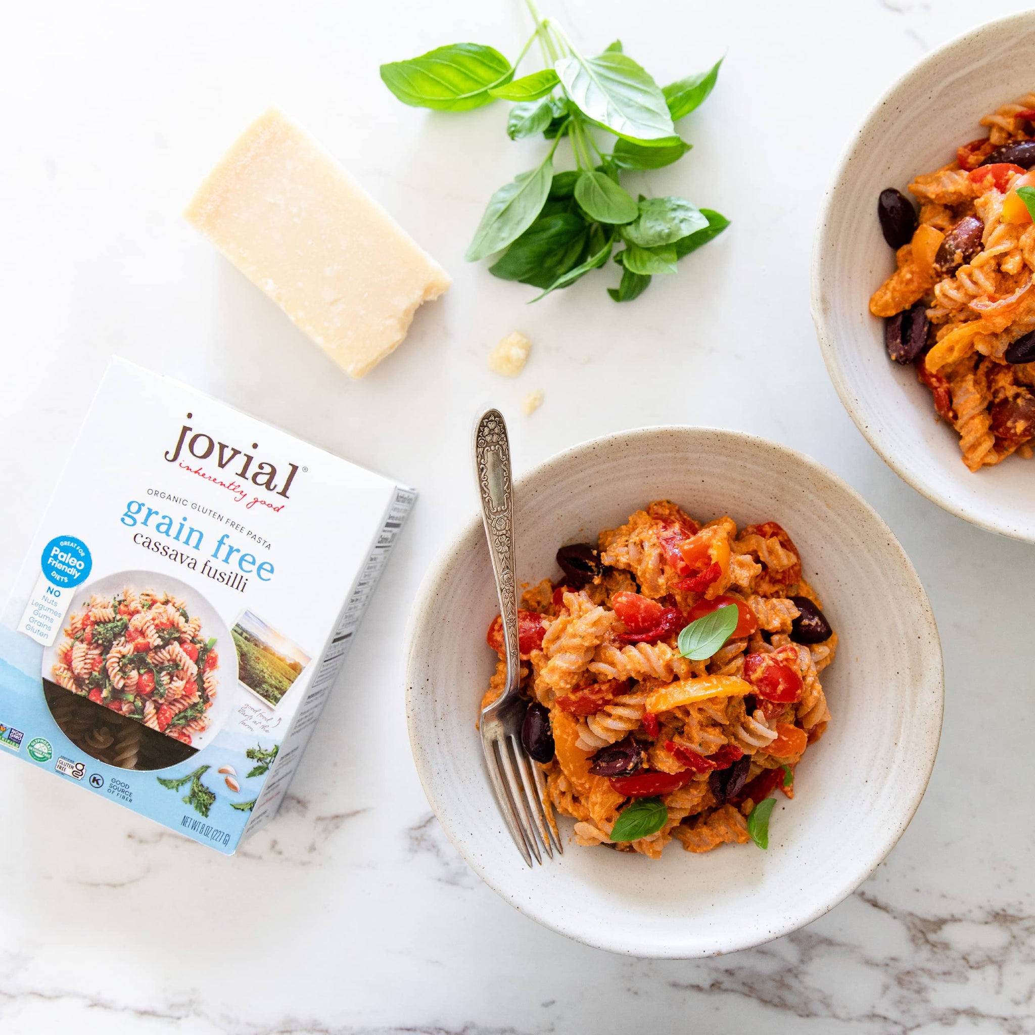 Jovial Grain-Free Cassava Fusilli - Fusilli Organic, Gluten Free Pasta, Fusilli Pasta, Cassava Pasta, Paleo Pasta, Grain-Free, Non-GMO, High-Fiber - 8