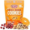 Cooper Street Twice-Baked Orange Cranberry Biscotti Cookies (16 oz) - Over 50 Biscotti per Bag Loaded with Real Fruit, Traditional Italian Snacks